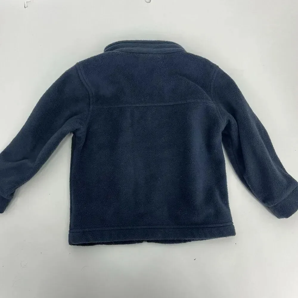 Columbia Kids Toddler Jacket Size 3T Navy Zip Up Fleece Unisex Fall Winter Layer